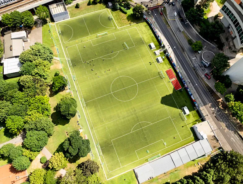 Fußballplatz Panorama
