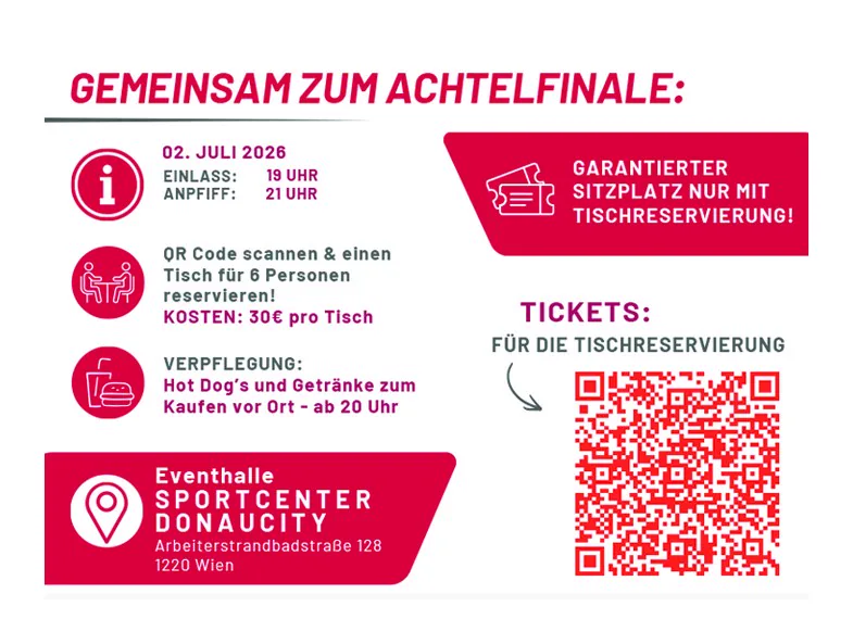 Public Viewing im Sportcenter Donaucity